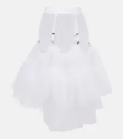 [Noir Kei Ninomiya] Noir Kei Ninomiya Sheer tulle midi skirt AU 12 white
