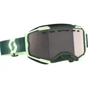Fury Snow Cross Goggle - Dark Green/Mint - Enhancer Silver Chrome 278605-7703313