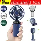 New Portable Hand-held Fan Mini Folding Desk Fan Cooler Cooling USB Rechargeable