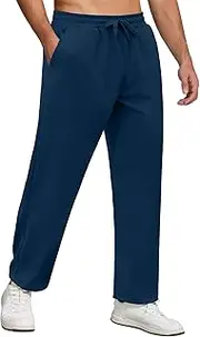 [COOFANDY] Men Jogger Yoga Sweatpants Casual Athletic Elastic Waist Pants Open Bottom Trouser Jersey Knit Pants with Pockets