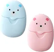 2boxes Disposable Soap Papers Portable Hand Washing Soaps Travel Soap Pieces