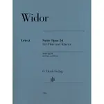 WIDOR:SUITE OP.34 FOR FLUTE AND PIANO 維多爾長笛組曲OP.34