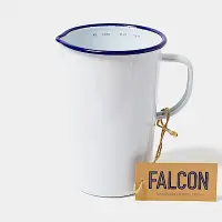 在飛比找Yahoo奇摩購物中心優惠-英國Falcon 獵鷹琺瑯 琺瑯2品脫冷水壺 1.1L 藍白