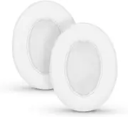 Replacement Memory Foam Earpads for Large Over the Ear Headphones, White