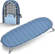 APEXCHASER Foldable Ironing Board, Tabletop Small Board with 2 Heat Resistant Covers, Portable Folding Mini Non-Slip Feet for Home, Laundry Rooms, Dorms, Travel Use