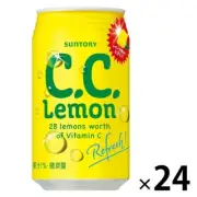 Suntory C.C.Lemon Soda Drink 350ml 1 box (24 cans) Vitamin C Can Lemonade