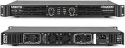 Vonyx VDA1000 DJ PA Power Amplifier, 19" 1U Rack Space Mountable, Stereo Channel 2X 500W Class D 1000W Amp with XLR Jack Combi Inputs NL-4 Speaker Outputs