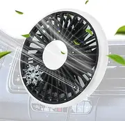 USB Fan For Car | USB Car Air Outlet Fan - With Light, 3 Speeds Adjustable, Automobile Interior Accessories For Hot Weather