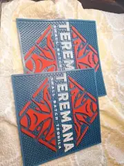 Lot Of 2 Teremana Small Batch Tequila Bar Mat Rubber