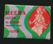 Hina, Meera Incense, 32 Cone Bundle (Two Boxes)