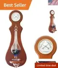Wall Mounted Weather Station with Thermometer, Hygrometer, and Barometer - Ch...