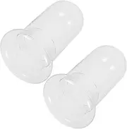 BAZEITFLOW 2Pcs Moss Glass Bottle for Miniature Landscape Decoration for Home Office and Garden Decor Create Your Own Fairy World