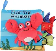 Soft Cloth Book, Washable 3D Educational Infant Fabric Book with Vibrant Colors, Rich Patterns, Chewable, Safe, Tear Resistant, Ideal for Learning and Entertainment