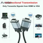 ARNELIAN VGA 電纜 HDMI 兼容 VGA 公對公連接線,用於電腦筆記本顯示器電視視頻線