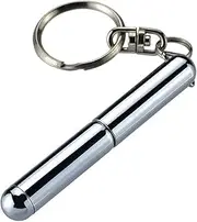 Silver Retractable mini pen made of stainless steel Metal Tool Pen Retractable pocket pen keychain Dad gadgets, birthday, Christmas for Students, Office Staff, Construction Workers Ballpoint Pens