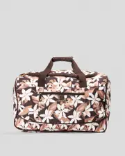 [Mooloola] Mooloola Kaia Overnight Bag in Chocolate Floral One Size Chocolate Floral
