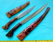 Espada y daga 13" bolo and mini simi Barong bolo tribal knife hand forged 8"