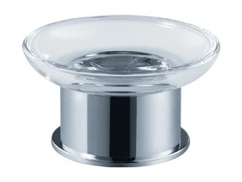 Fresca FAC1106 Chrome Glorioso Free Standing Round Soap Dish