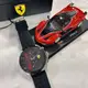 (Little bee小蜜蜂精品)Scuderia Ferrari法拉利錶 石英真三眼橡膠錶 禮盒組 1+1買錶送馬王