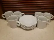 6 sets Espresso demitasse cup & saucer