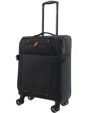 [Reebok] Pro 54cm Cabin Leather Film Soft Shell Case in Black