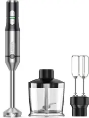 Immersion Blender RPM 16000±10% Hand Blender,15 Speed and Turbo Mode Black