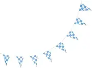 KITANDOVE 1 String Checkered Racing Flag String Small Flags for Race Events Decor for Parties Long for Cheering and Celebrating Racing Moments