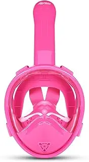 Full Face Snorkel Mask - Longer Tube, Panoramic View, Leak Proof Seal