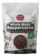 Spicy World Black Peppercorns Whole 1 Pound - As Seen On Tik Tok - Non