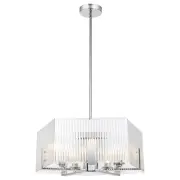 Pelion 5 Light Pendant Light, Chrome