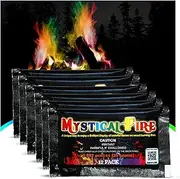 Mystical Fire Color Changing Packets Fire Pits Campfire Enchanted Multi-Color Magical Fun for Indoor Fireplace or Outdoor Use 0.882 Ounces 12 Pack