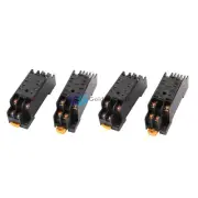 4Pcs PTF-08A 8P Screw Terminal Relay Socket Base DIN Rail for HH52P✦Kd