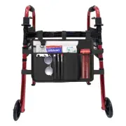 Walker Bag，Basket with Cup Holder Suit for Adult Folding Walkers Rollator
