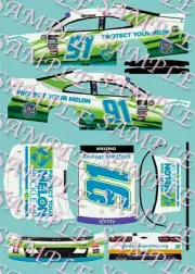 2023 Chad Chastain Protect Your Melon Xfinity 1/64 Peel& Stick Decals