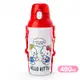 小禮堂 Hello Kitty 日製 直飲式水壺 附背帶 塑膠水瓶 兒童水壺 隨身瓶 480ml (白 對話)