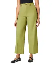 Spanx Stretch Twill Crop Wide Leg Pants 2.0
