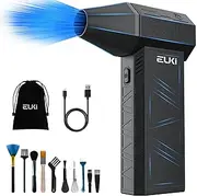 EUKI Electric Air Duster PC Cleaner, 150000RPM Air Blower for PC Cleaning, Compressed air Dusters, 3-Speed Cordless Rechargeable Reusable Compressed Air Blaster for Laptop Computers Keyboard