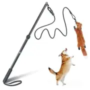 Flirt Pole for Dogs - Heavy Duty Interactive Dog Rope Toy, Agility Training F...