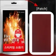 Auto fire extinguisher sticker; patch