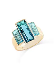 Bloomingdale's Fine Collection London & Swiss Blue Topaz Ring in 14K Yellow Gold