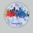 Milwaukee Wisconsin Wall Hanging Wall Clock art Time Piece City Skyline art