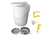 Beekeeping Tools Kit 5 Pcs - Honey Bee Hive Beekeeper Pail Pack