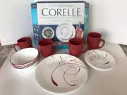 Vtg Corelle Classic Splendor 16pc Dinnerware Set New In Open Box