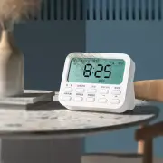 Digital Timer Effective Snooze Mode Count Down Up Electronic Alarm Clock Plastic