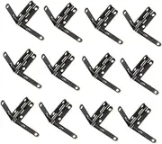 HOMSFOU 32pcs Heavy Duty Metal Iron Hinges for Jewelry Cases and Present Boxes Compact and Durable Design for Woodworking Projects and Cabinets Resistant Construction