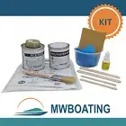 Fibreglass Repair Kit - Acetone & Sheet with Resin Included - Stirrers & Gloves