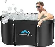 Merapi XL 131 Gal Large Oval Ice Bath Tub for Athletes, Outdoor Cold Plunge Tub for Recovery, Cold Plunge for Family-Foldable Multiple Layered Portable Ice Baths for Home Gyms Indoor use