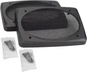 Magnadyne 6"X9" Speaker Grills, Black Wire Mesh, Sold as a Pair