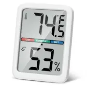 Digital Thermometer Hygrometer Large LCD Screen Room Thermometer Temperature