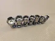 Snap-on Tools NEW 206AFSA + 1 SAE 3/8" Drive Swivel Universal Socket Set